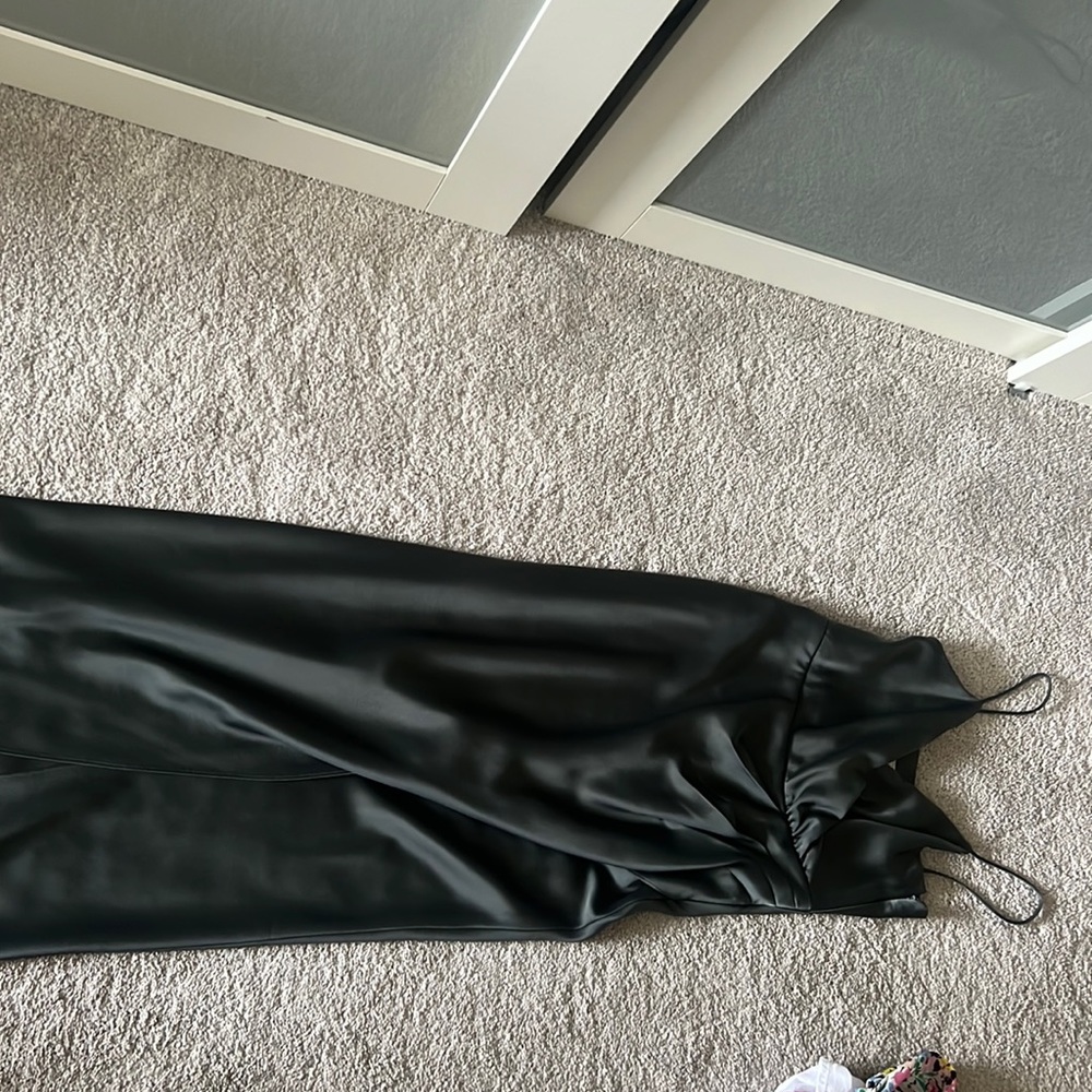 Bhldn forest green dress